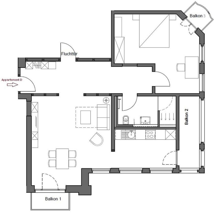Appartements Am Kurpark Bad Pyrmont Luaran gambar